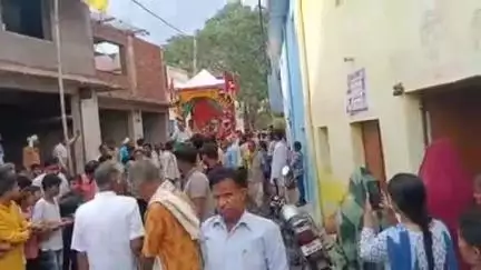लिधौरा: लिधौरा में लक्ष्मण मंदिर से निकाली गई भगवान जगन्नाथ की रथ यात्रा, भक्तों ने रस्सी से खींचा रथ