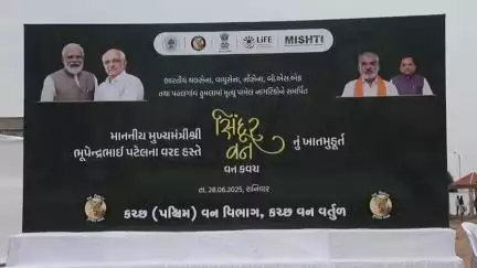 ભુજ: મુખ્યમંત્રીના હસ્તે ભુજમાં સિંદૂરવનનું ભૂમિપૂજન કરાયું, ઓપરેશન સિંદૂરની શૌર્યગાથા બોર્ડર ડિસ્ટ્રિક્ટમાં એક નવું પીછું