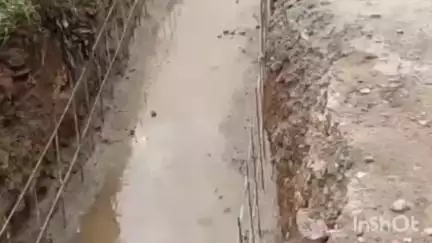 हुज़ूर: रीवा: नाली निर्माण में घटिया सामग्री का उपयोग, रेत की जगह धूल का इस्तेमाल, कमिश्नर ने दिए जांच के आदेश