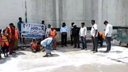 రామగుండం: పట్టణంలో వందరోజుల కార్యాచరణ ప్రణాళిక నిర్వహించిన నగరపాలక సంస్థ