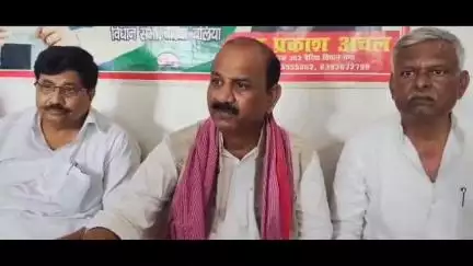 बैरिया: बैरिया में सपा के प्रदेश अध्यक्ष ने कहा, प्रदेश में अंबेडकर के संविधान का राज समाप्त करने पर तुली BJP