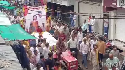 सरदारपुर: उत्तराखंड हादसे में मृत राजगढ़ के विशाल सोनी व पत्नी गौरी की अंतिम यात्रा में उमड़ी भीड़, लोगों की आंखों में आंसू
