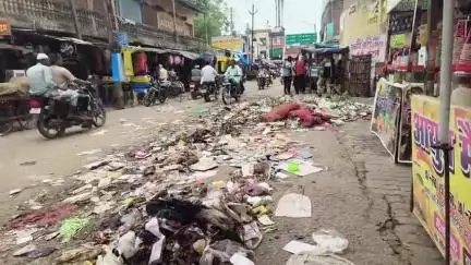 भरथना: भरथना नगर पालिका में सफाई कर्मी हड़ताल पर,जगह-जगह लगा गंदगी के ढेर,दुर्गंध से संक्रमण फैलने का खतरा  #jansamasya