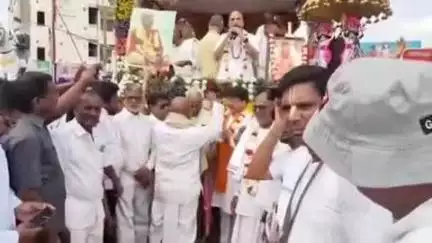 ఆర్మూర్: పట్టణంలో ఇస్కాన్ వారి ఆధ్వర్యంలో నిర్వహించిన జగన్నాథ రథయాత్రను ప్రారంభించిన ఎమ్మెల్యే రాకేష్ రెడ్డి