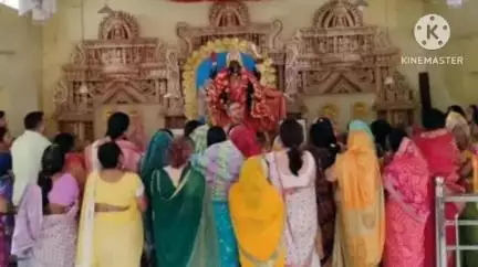 अडकी: हरि मंदिर में मां विपततारिणी की पूजा अर्चना, उमड़ी श्रद्धालुओं की भीड़