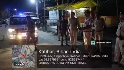 आज दिनांक-28.06.25 को कटिहार जिला के शहरी क्षेत्रों में सुरक्षा की दृष्टिकोण से पुलिस अधीक्षक, कटिहार द्वारा नाका नंबर-04 एवं LWC क्लब डहेरिया एवं अन्य जगहों का निरीक्षण किया गया तथा संबंधित पदाधिकारी को आवश्यक दिशा-निर्देश दिया गया I
