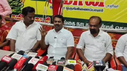 காரைக்குடி: "பாஜகவுடன் கூட்டணி வைத்தது அதிமுகவுக்கு தேவையற்ற சுமையாக தான் இருக்கும் " தேவேந்திர மஹாலில் சீமான் பேட்டி