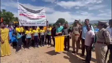 இராஜபாளையம்: ரயில்வே பீடர் ரோட்டில் ஏ கே டி ஆர் பெண்கள் மேல்நிலைப் பள்ளியில் மாநில அளவிலான 23வது ஜூனியர் எரிபந்து போட்டிகள் துவக்கம்