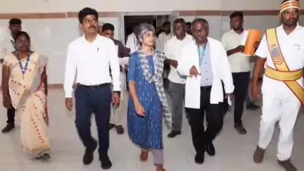 தாம்பரம்: சானடோரியம் பகுதியில் ரூ.110 கோடி மதிப்பில் புதிதாக கட்டப்பட்டு வரும் மருத்துவமனையினை ஆட்சியர் ஆய்வு