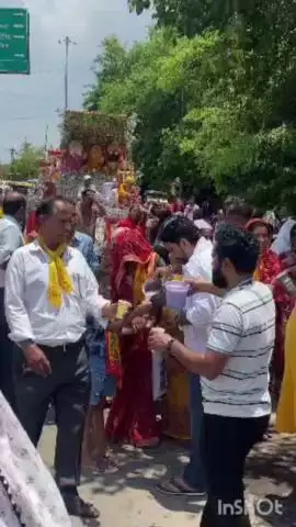 भरतपुर: बांके बिहारी मंदिर विकास ट्रस्ट की ओर से रथ यात्रा का आयोजन किया गया