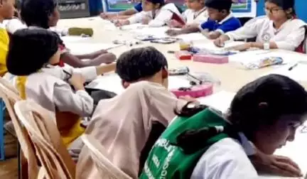 इचाक: डीएवी विद्यालय में स्वच्छता पखवाड़ा के तहत चित्रकला प्रतियोगिता का आयोजन