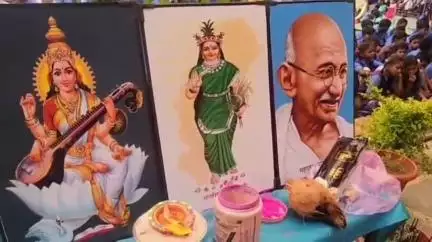 रेंगाकठेरा में विकासखंड स्तरीय शाला प्रवेश उत्सव का आयोजन किया गया