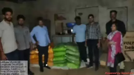 बनेड़ा: बनेड़ा क्षेत्र में कृषि विभाग ने बिना अनुज्ञापत्र के अवैध उर्वरक के कारोबार पर की कार्रवाई