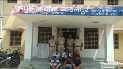 बसेड़ी: थाना नादनपुर पुलिस ने एरिया डॉमिनेशन अभियान के तहत की बड़ी कार्रवाई, 6 आरोपियों को किया गिरफ्तार