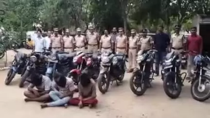 మేడ్చల్: కుత్బుల్లాపూర్‌లో ద్విచక్ర వాహనాల దొంగతనాలకు పాల్పడుతున్న నలుగురు అరెస్టు