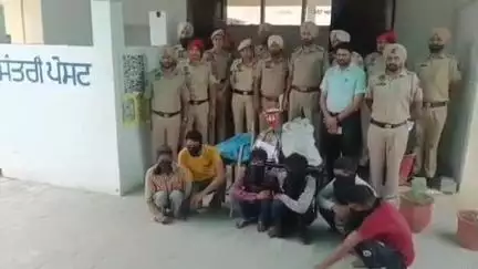 ਤਪਾ: ਤਪਾ ਪੁਲਿਸ ਵੱਲੋਂ ਤਪਾ ਏਰੀਏ 'ਚ ਲੁੱਟ- ਖੋਹ ਅਤੇ ਮੋਟਰਾਂ ਤੋਂ ਕੇਵਲ ਤਾਰਾ ਚੋਰੀ ਕਰਨ ਵਾਲੇ 6 ਮੁਲਜ਼ਮ ਕੀਤੇ ਕਾਬੂ