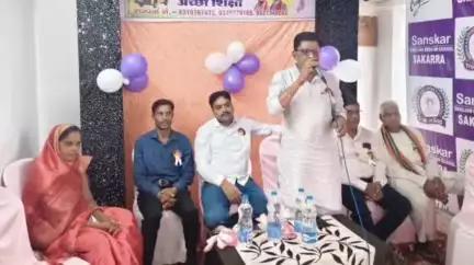 संस्कार इंग्लिश मीडियम स्कूल सकर्रा में शाला प्रवेश उत्सव कार्यक्रम का आयोजन, मालखरौदा जनपद अध्यक्ष हुए शामिल