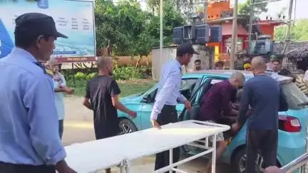 त्रिवेणीगंज: रघुनाथपुर के समीप तेज रफ्तार कार की टक्कर से बिजली मिस्त्री गंभीर रूप से हुआ घायल