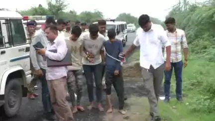 લાખવડ ખાતે ગૌ - હત્યા કેસના આરોપીઓનું પોલીસ દ્વારા રીકન્સ્ટ્રક્શન કરવામાં આવ્યું