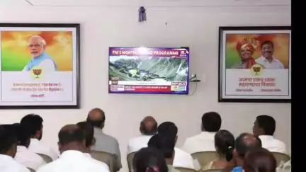 हातकणंगले: ‘मन की बात’ उपक्रमातून थेट संवाद साधण्याचा पंतप्रधानांचा अभिनव उपक्रम आम राहुल आवाडे यांचे प्रतिपादन