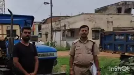 जैतहरी: तिपान नदी से रेत चोरी करते ट्रैक्टर को रंगेहाथ पकड़ा, चालक-मालिक पर मामला दर्ज