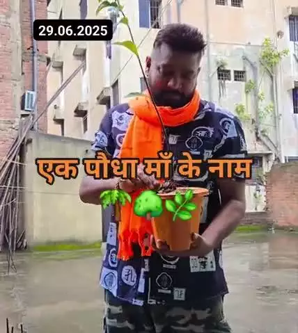 एक पौधा माँ के नाम, आज जमशेदपुर मे माँ के नाम एक पौधा लगाया