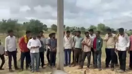 बाड़मेर: रंगवाली गांव में एक बैल की करंट लगने से हुई मौत, विभाग में ठेके पर रखे गए कर्मचारियों की लापरवाही आई सामने