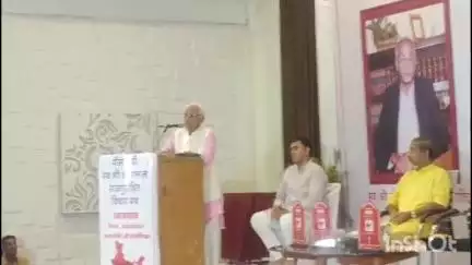 धार: धार में स्व. भंवरलालजी राजपुरोहित विचार मंच द्वारा 'आपातकाल की विभीषिका' पर व्याख्यान आयोजित