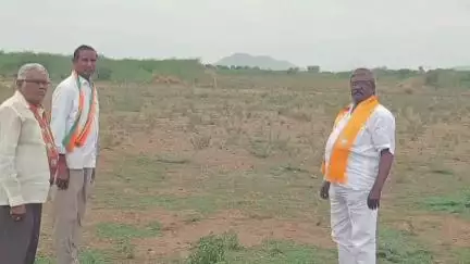 కనిగిరి: నడికుడి కాళహస్తికి జరుగుతున్న రైల్వే లైన్ పనులను పామూరు వద్ద పరిశీలించిన కనిగిరి బిజెపి ఇన్ ఛార్జ్ వెంకటరమణయ్య