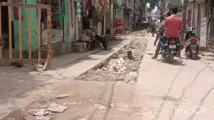गोहद: नगर के मुख्य मार्गों पर पाइपलाइन बिछाने के लिए हुई खुदाई, लोगों को आवागमन में हो रही परेशानी #jansamasya