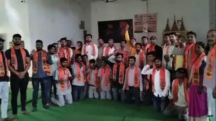 विश्व हिंदू परिषद बजरंग दल  प्रखंड समिति विस्तार को लेकर हुआ बैठक, नए सदस्यों का हुआ चयन, जम कर हुआ स्वागत,