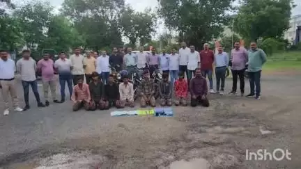 એલસીબી ટીમ દ્વારા ઘર ફોડ ચોરી કરનાર આઠ શખસો ને ઝડપી લીધા.
