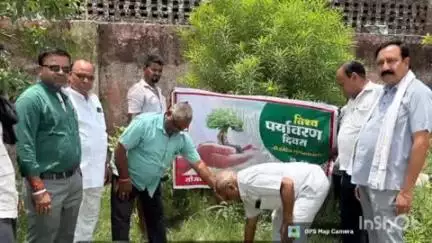 घिरोर: श्यामा प्रसाद मुखर्जी के बलिदान दिवस के उपलक्ष में घिरोर में किया गया वृक्षारोपण