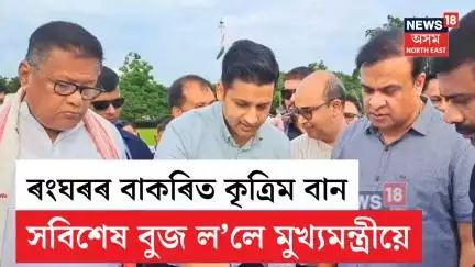CM Himanta Biswa Sarma | ৰংঘৰৰ বাকৰিত হোৱা কৃত্ৰিম বানৰ সবিশেষ বুজ ল’লে মুখ্যমন্ত্ৰীয়ে | N18V