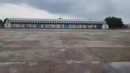 खंडवा नगर: मुख्यमंत्री के खंडवा दौरे के लिए मंडी प्रांगण में हेलीपैड तैयार किया गया