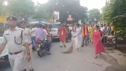 दरभंगा: इस्कॉन मंदिर से भगवान जगन्नाथ यात्रा निकाली गई, हज़ारों भक्त शामिल हुए