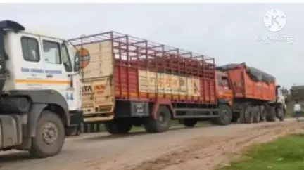 मुरहू: कुंजला जुरदाग मोड़ पर घंटों लगा जाम
