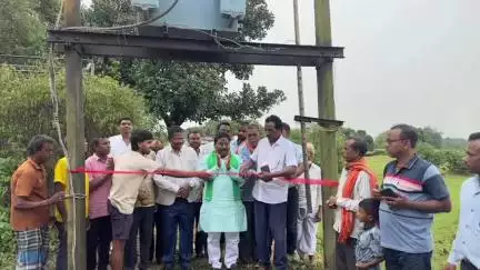 विष्णुगढ़: गोविंदपुर कला और गोविंदपुर खुर्द में पूर्व मंत्री जयप्रकाश भाई पटेल ने बिजली ट्रांसफॉर्मर का उद्घाटन किया