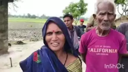 बुढ़नपुर: अहरौला थाना क्षेत्र के डाही गांव के पीड़ित परिजनों ने मनबढ़ पर विवादित भूमि पर हरे पेड़ कटवाने का लगाया आरोप