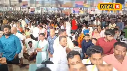 Srisailam Temple Crowded with Devotees | Nandyal | శ్రీశైలం ఆలయానికి  భక్తుల తాకిడి | #Local18V