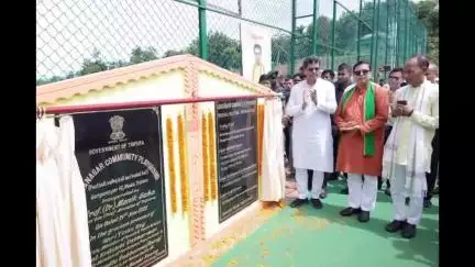আমবাসা: ধলাই জেলায় নবনির্মিত সিন্থেটিক টার্ফ ফুটবল মাঠের উদ্বোধন করলেন মুখ্যমন্ত্রী