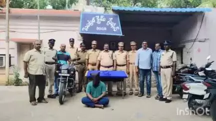 అంతర్రాష్ట్ర దోపిడీ దొంగ అరెస్ట్ :ఏ ఎస్ పి నాగభూషణం