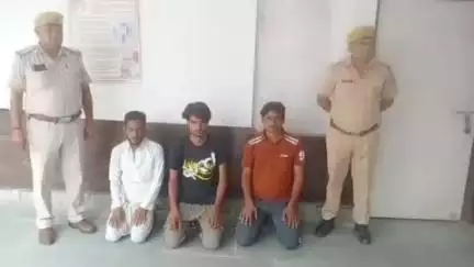 कामां: जुरहरा पुलिस ने 3 साइबर ठगों को किया गिरफ्तार