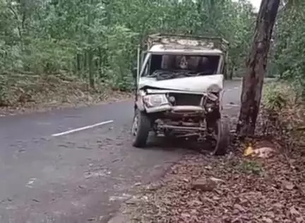 सूरजपुर: सूरजपुर जिले के मोहरसोप में पिकअप ने पेड़ से टकराया, ड्राइवर को लगी चोट, इलाज जारी