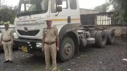 बस्सी: चंदवाजी थाना पुलिस ने हरियाणा के मेवात से पेट्रोल पंप से चोरी हुए ट्रेलर के घोड़े को किया बरामद