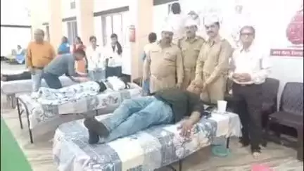 छिंदवाड़ा नगर: मोहन नगर के सिंधु भवन में संत निरंकारी मंडल ने रक्तदान शिविर का किया आयोजन