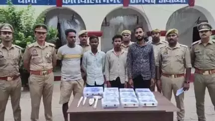 निराला नगर से डकैती की योजना बना रहे 5 अभियुक्तों को पुलिस ने किया गिरफ्तार