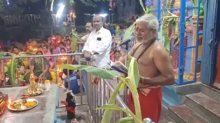 கள்ளக்குறிச்சி: துருகம் சாலையில் வராகி அம்மன் திருக்கோயிலில் நடைபெற்ற குத்து விளக்கு பூஜை