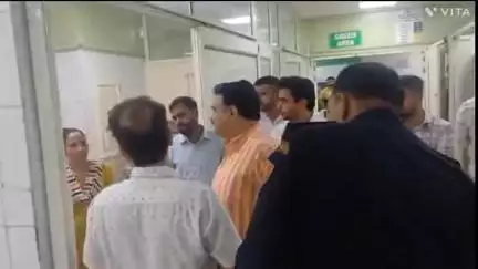 जींद: जींद नागरिक अस्पताल के इमरजेंसी वार्ड में हरियाणा विधानसभा के डिप्टी स्पीकर के पहुंचने से डॉक्टरों में हड़कंप