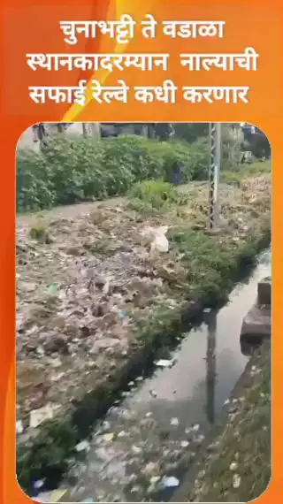 चुनाभट्टी ते वडाळा स्थानकादरम्यान  नाल्याची सफाई रेल्वे कधी करणार  - खा.वर्षा गायकवाड.